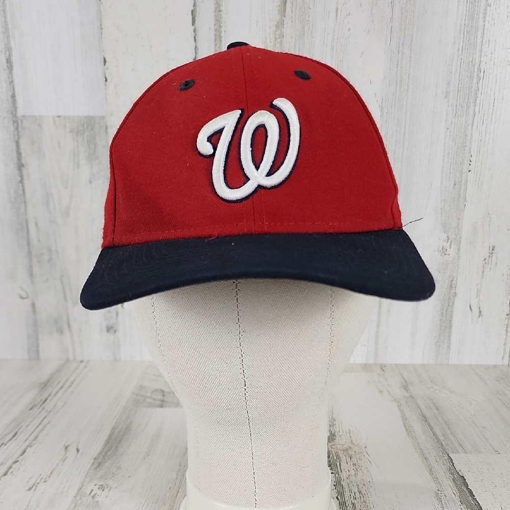New Era 49 MLB Washington Nationals Red Black baseball hat cap FLAW